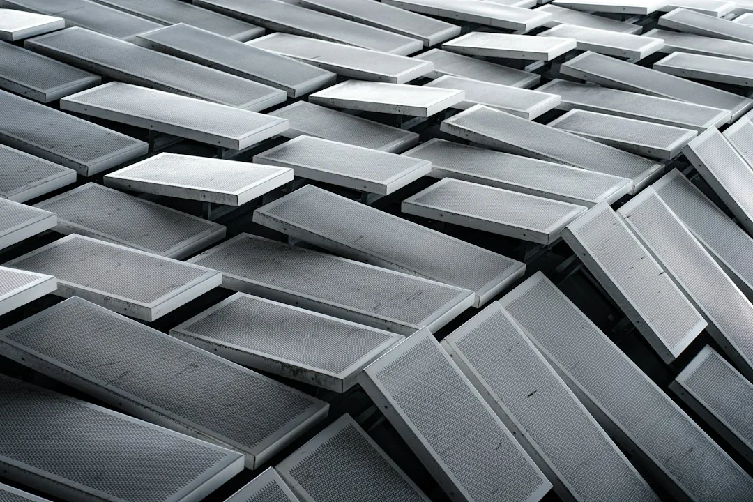 Stacked metal ingots